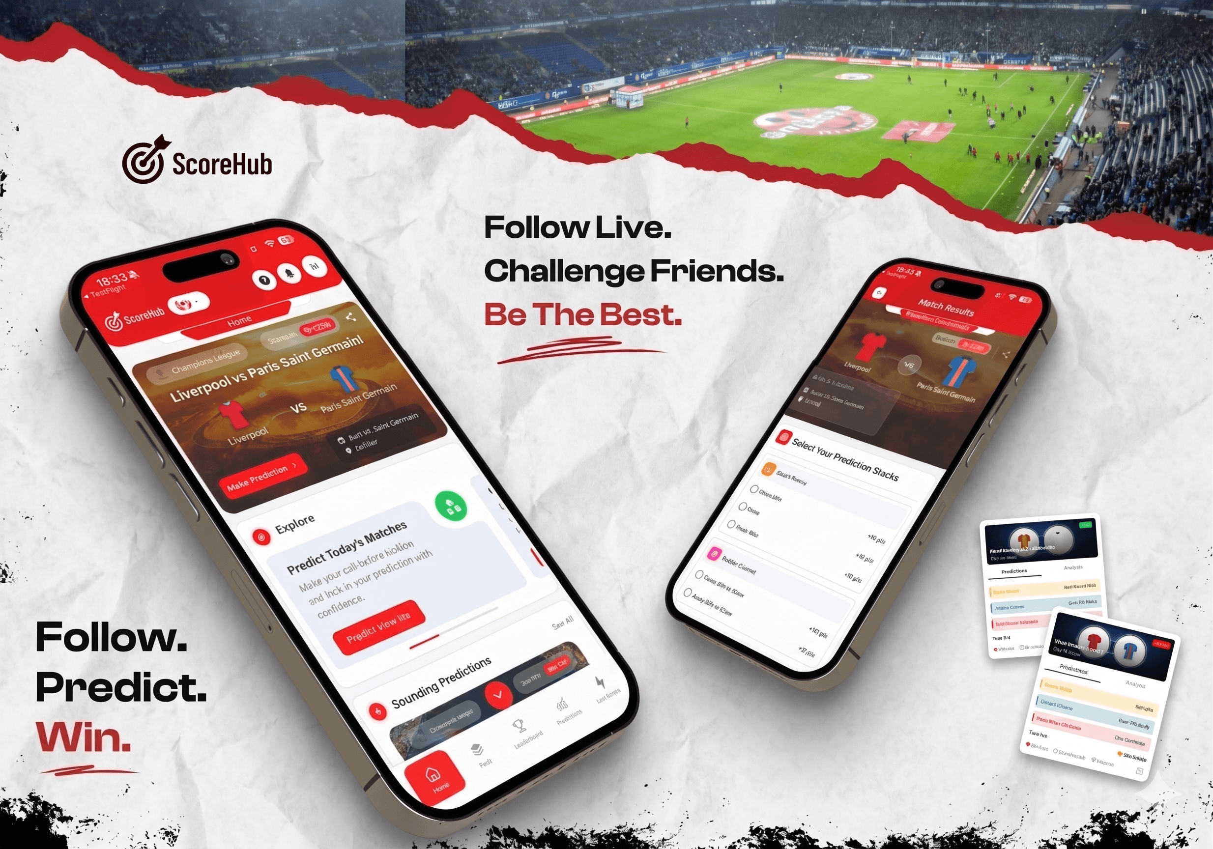 ScoreHub branding and visual identity